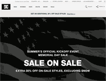 Tablet Screenshot of dcshoes.com